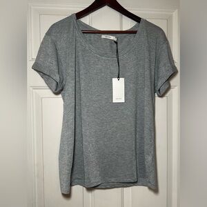 Sissy Boy Elexa Women's Silver Cuff Tee Size XL NWT.